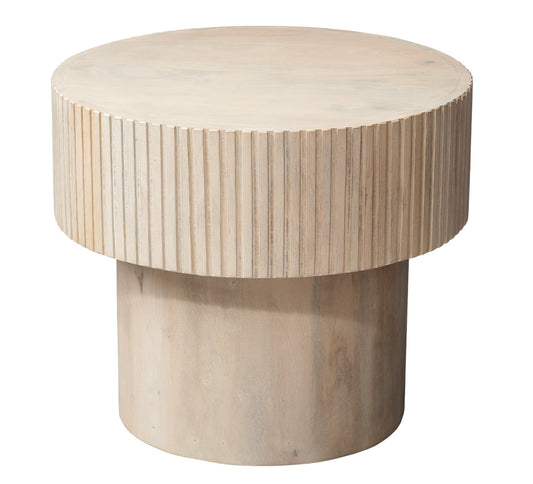 Jamie Young January New Notch Round Side Table 20NOTC-RNBW