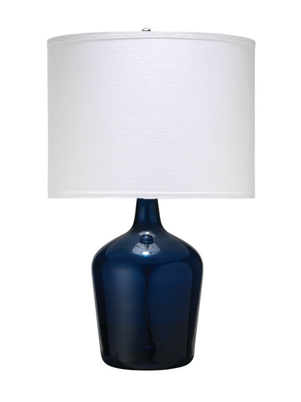 Plum Jar Glass Table Lamp, Blue