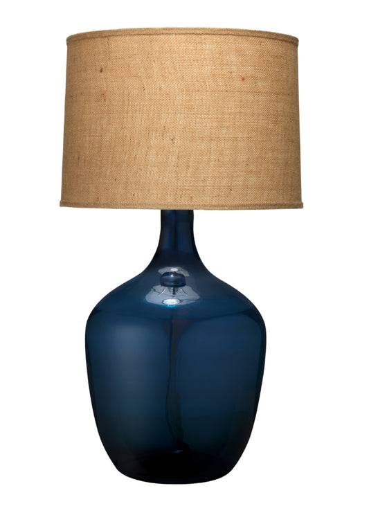 Plum Jar Glass Table Lamp, Blue