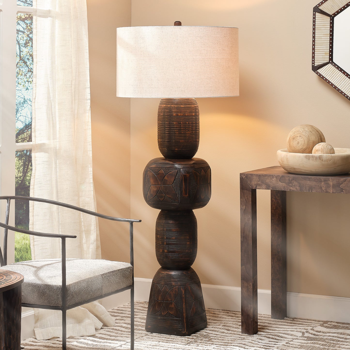 Totem Wood Floor Lamp