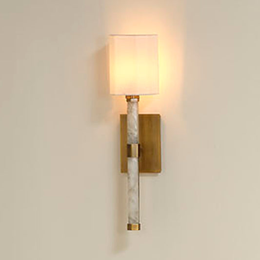 Roman Hexagon Wall Sconce, Quartz