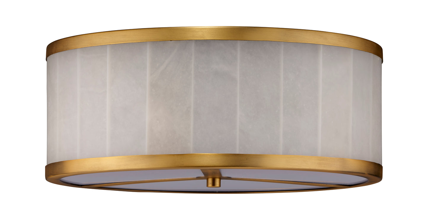 Upsala Alabaster Flush Mount Ceiling Light, Large