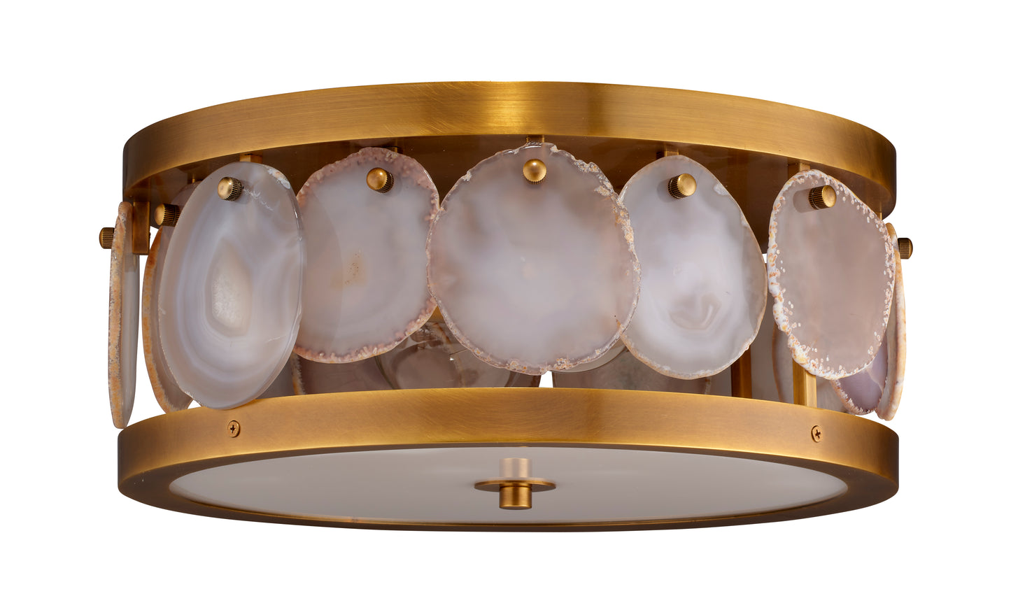 Upsala Agatge Flush Mount Ceiling Light, Small