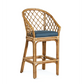 Braxton Culler Tropical Barstool with Upholstered Seat 1084-003