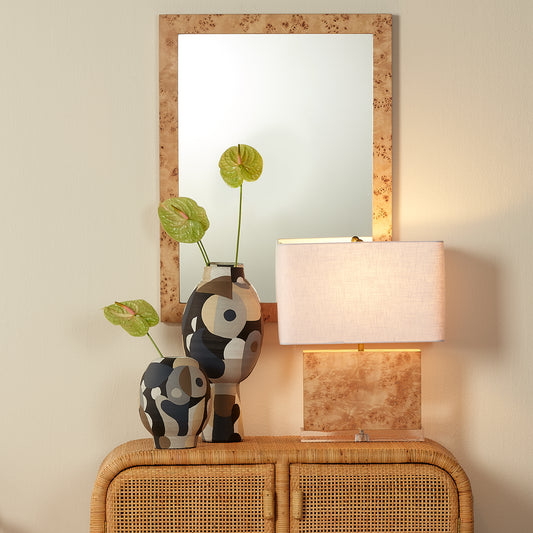 Chandler Rectangle Wood Mirror, Natural