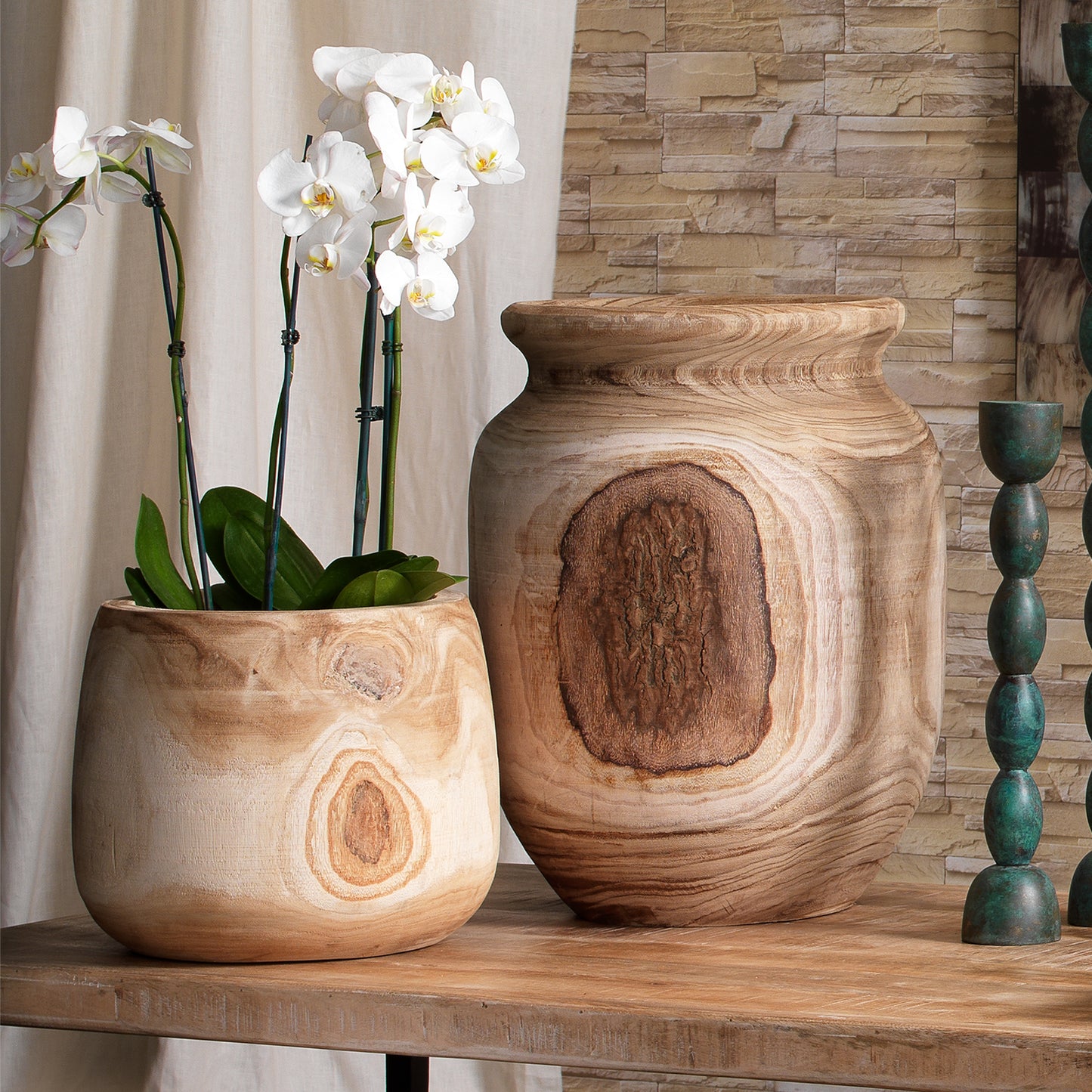 Topanga Wooden Vase