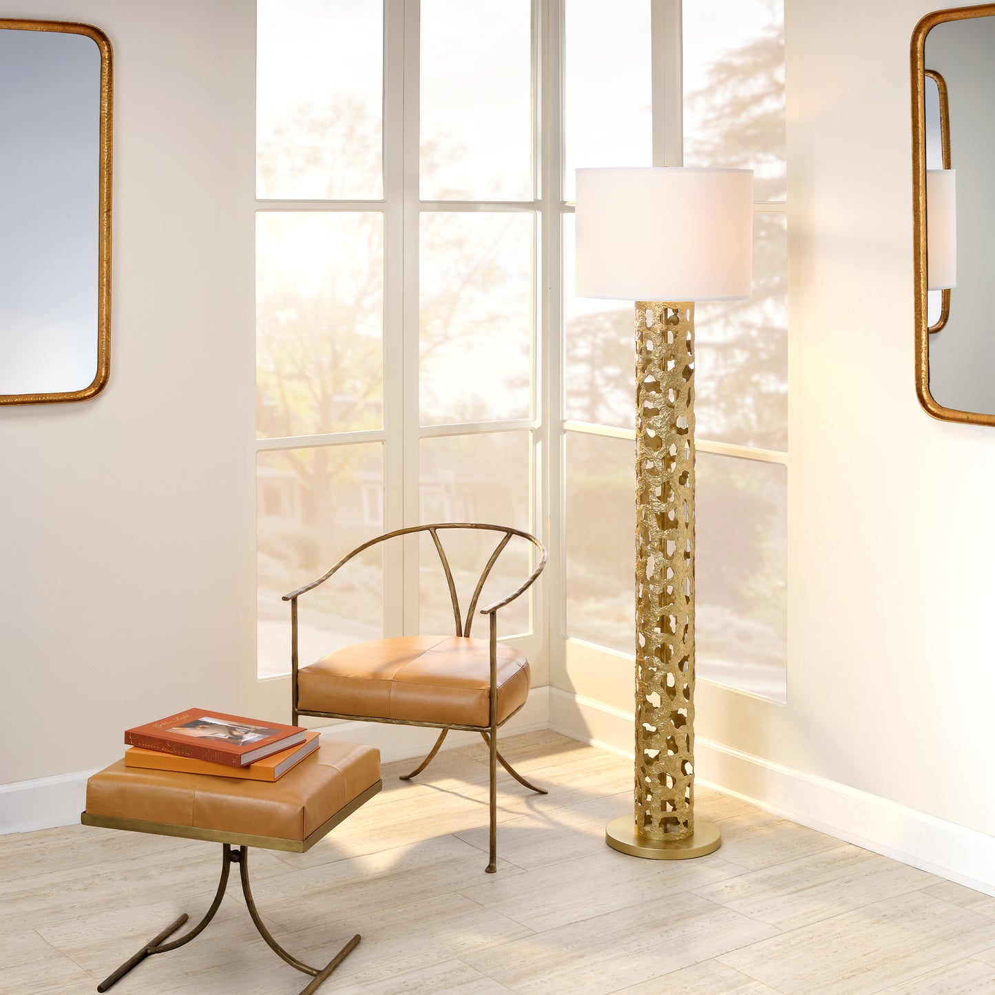 Firenze Floor Lamp, Gold