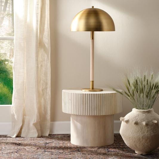 Merlin Wood and Metal Table Lamp