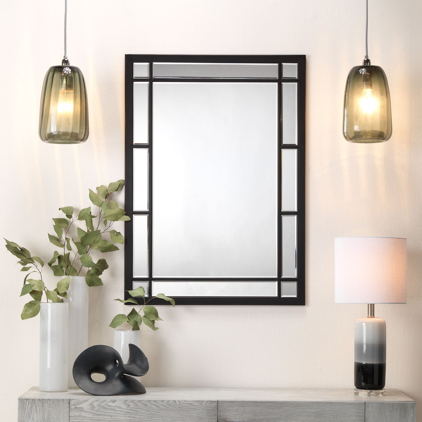 Chelsea Iron Mirror, Black