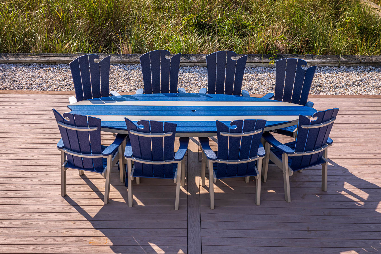 Beaver Dam Woodworks Oceanwave Bar and Counter Chairs