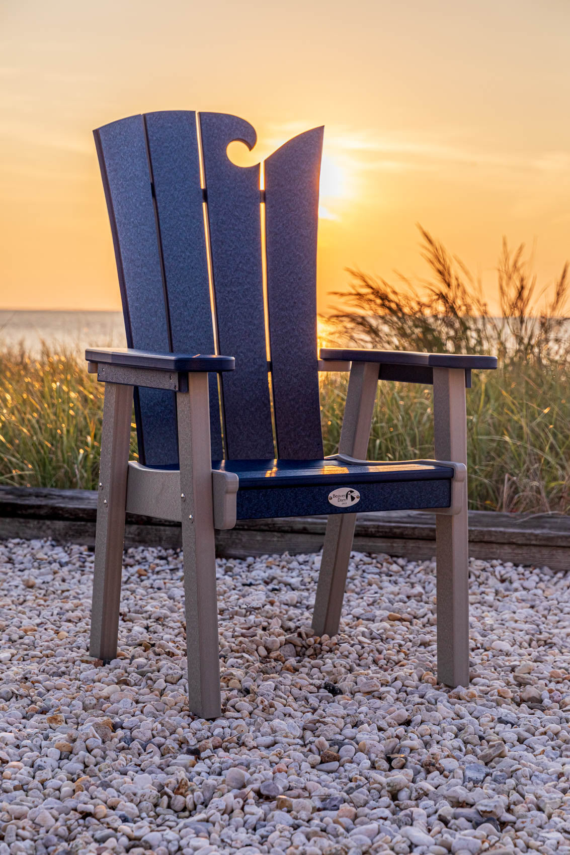 Beaver Dam Woodworks 6' SurfAira poly Surf Board Table and Chairs aruba blue and lime green