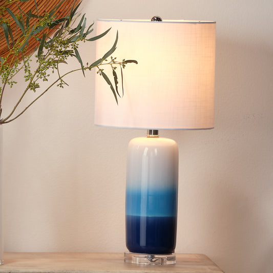 Haze Ceramic Table Lamp, Blue