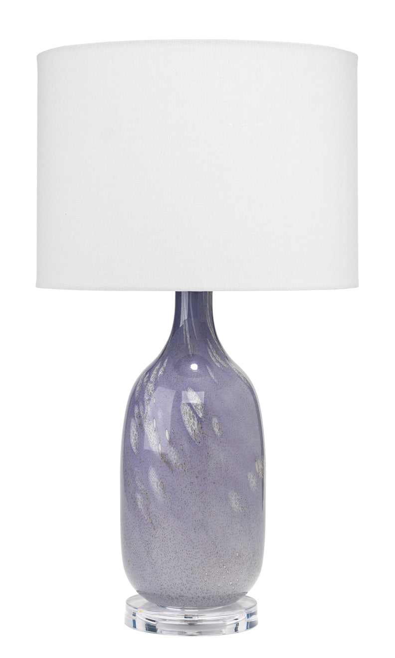 Maya Glass Table Lamp, Lavender