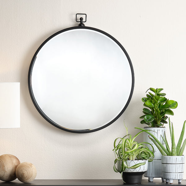 Zoe Iron Mirror, Black