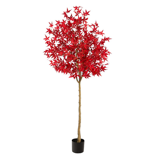 Nearly Natural 6’ Autumn Maple Artificial Fall Tree T2770