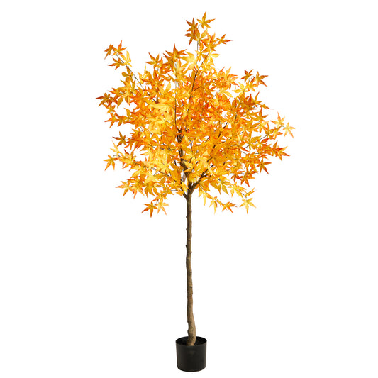 Nearly Natural 6' Autumn Maple Artificial Tree T2797