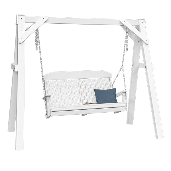 Luxcraft A-Frame Vinyl Swing Stand White VAFW