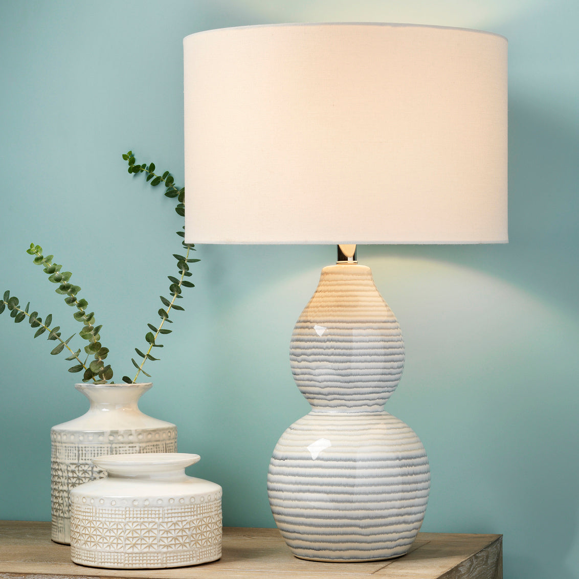 Jamie Young Catalina Wave Table Lamp -D. LSCATALINAWH