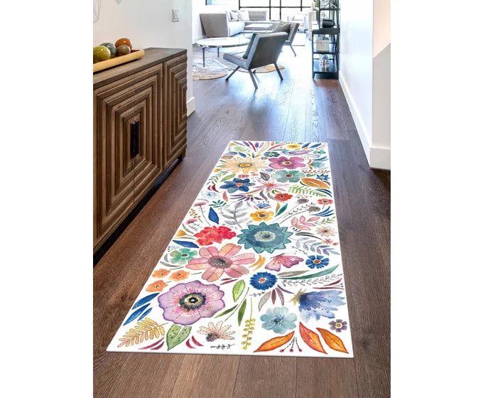 Studio-M Embroidered Florals Floor Flair - 2.5 x 7