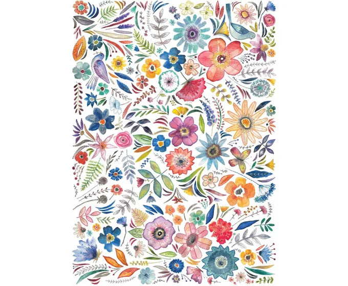 Studio-M Embroidered Florals Floor Flair - 5 x 7