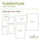 Studio-M Folksy Floral - Rust Floor Flair - 3 x 5