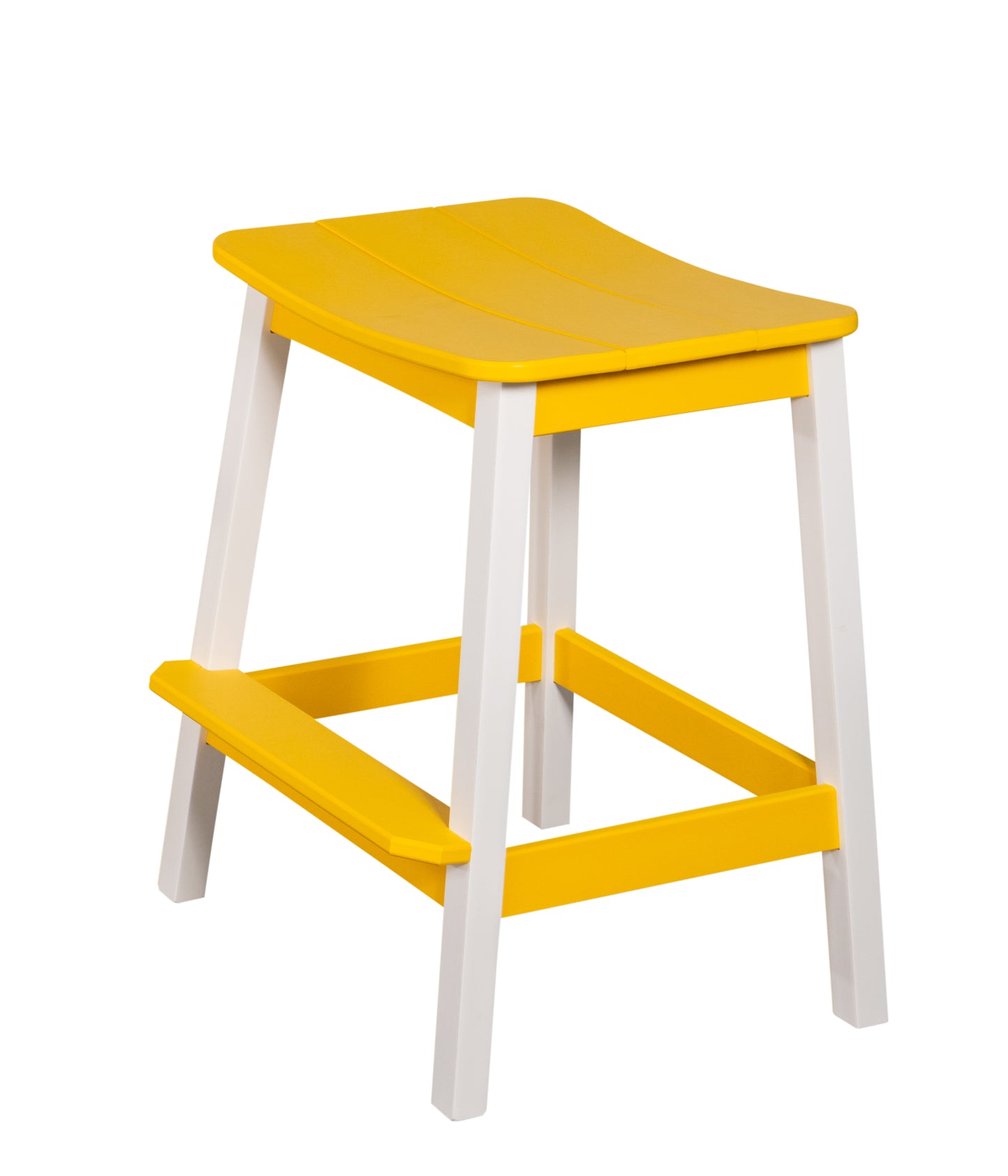 Beaver Dam Woodworks 8'  Surf Board Table and Chairs Yellow and Bright Blue