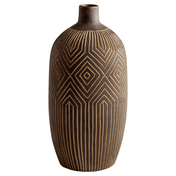 Cyan Design Large Dark Labyrinth Vase 11123