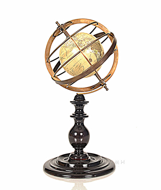 OMH Globe in Brass rings ND032