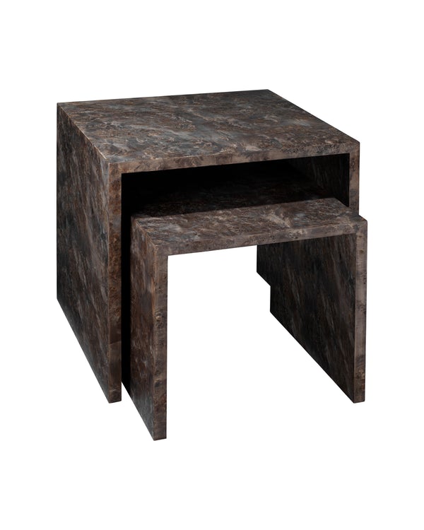 Jamie Young Bedford Nesting Tables Charcoal (Set Of 2)