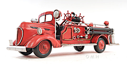 OMH 1938 RED FIRE ENGINE FORD 1:40-SCALE
