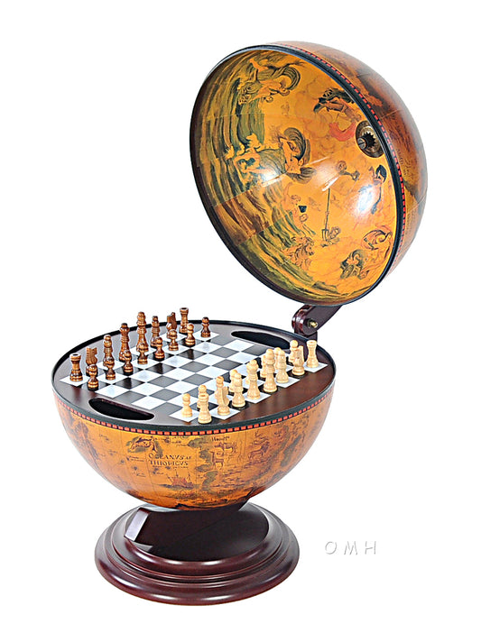 OMH Red Globe 13 inches with Chess Holder NG019