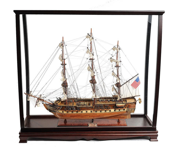 OMH  USS Constitution Large With Table Top Display Case