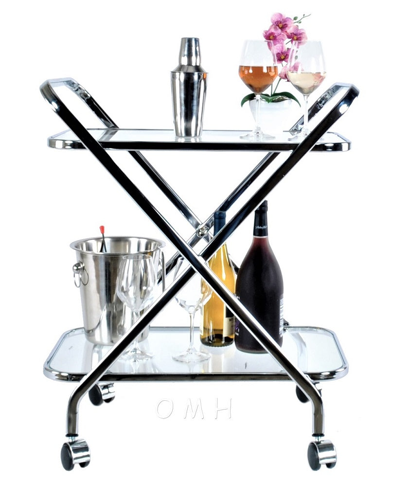 OMH Anne Home - X-Shape Bar Cart AH002