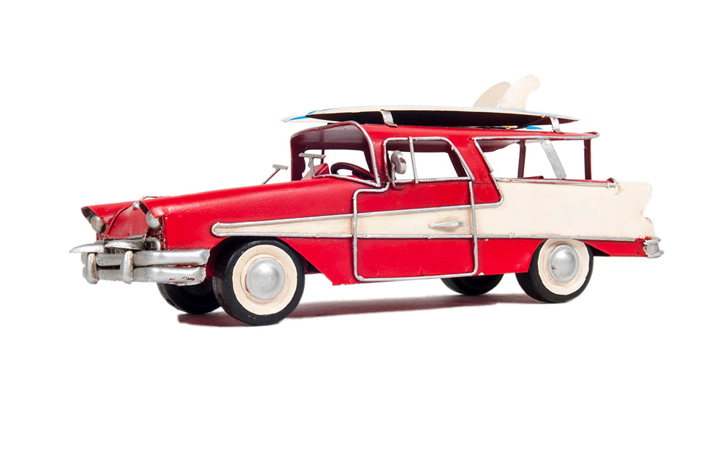 OMH 1957 Ford Country Squire Station Wagon Red AJ096