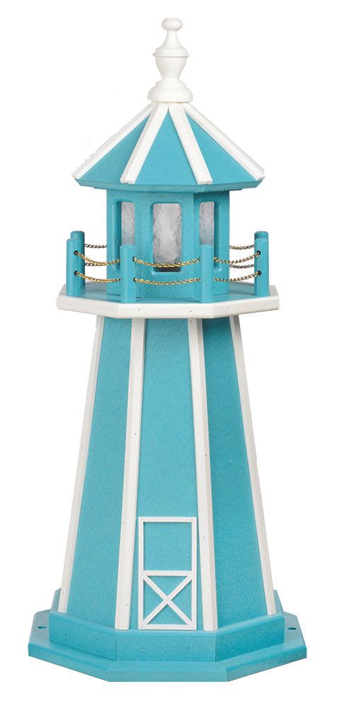 Beaver Dam Woodworks 6' Aruba Poly Lighthouse W/ Dusk to Dawn Sensor