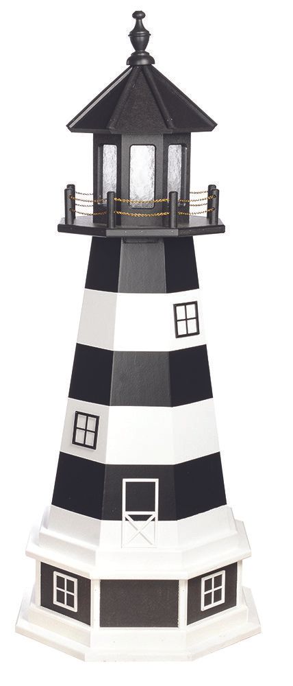 Beaver Dam Woodworks 4 FT Bodie Island Lighthouse W/Base