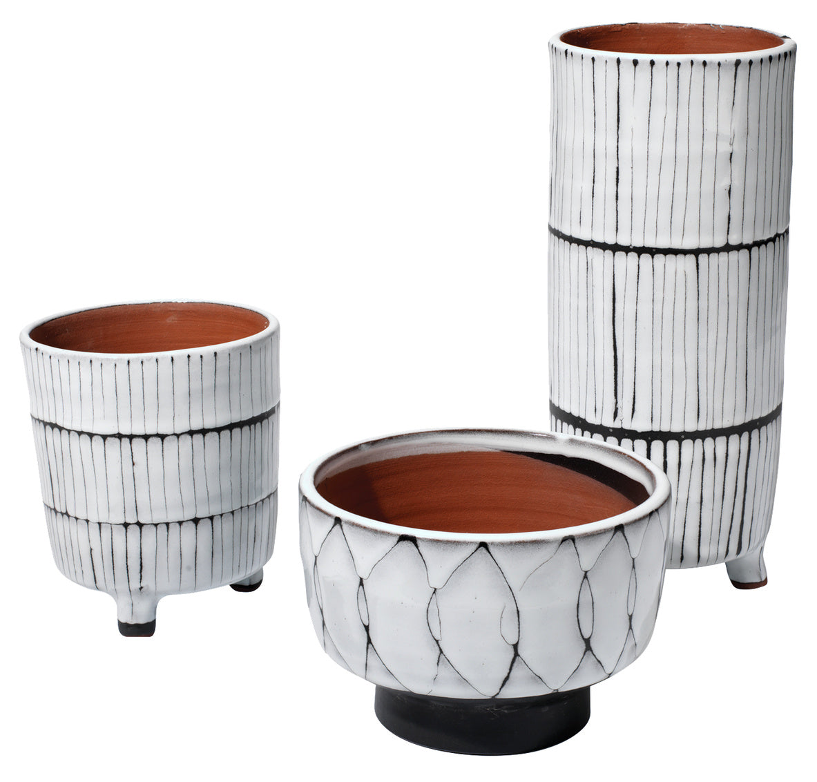 Jamie Young Striae Vessels (Set of 3)-D