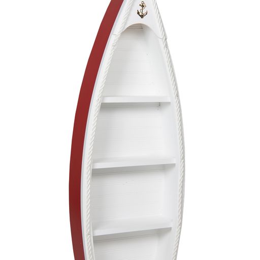 Beaver Dam Woodworks Large Rowboat Bookcase Cardinal Red