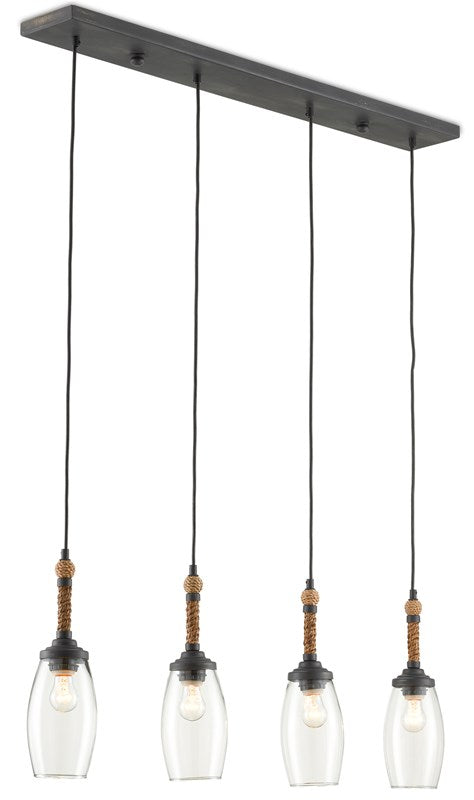 Currey and Company Hightider Rectangular Chandelier