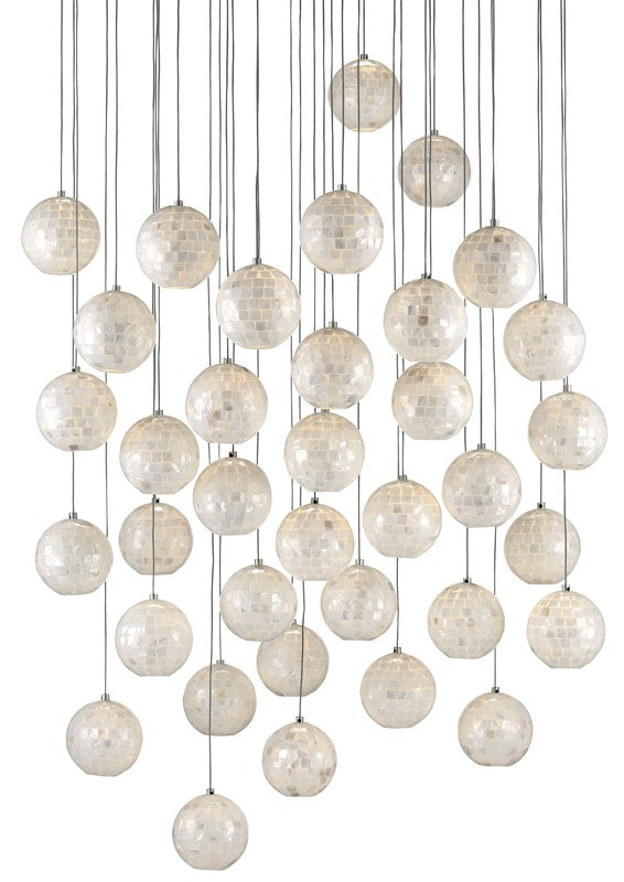 Currey and Company Finhorn 36-Light Multi-Drop Pendant