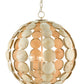 Currey and Company Tartufo Coco Shell Chandelier