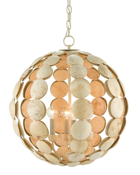 Currey and Company Tartufo Coco Shell Chandelier