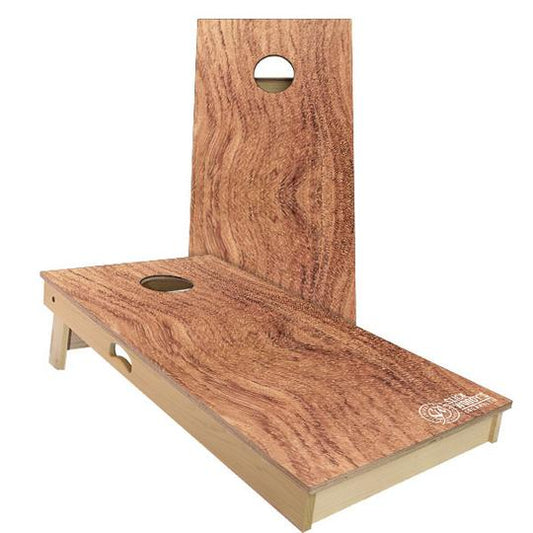 Slick Woody's African Rosewood Rustic Cornhole Board