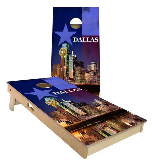 Slick Woody's  Dallas City Cornhole Board Set