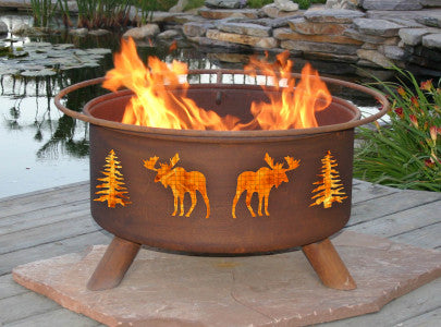 Patina Products F108 Moose & Tree Fire Pit