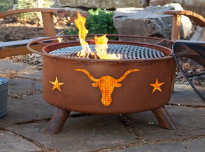 Patina Products F202 Texas Longhorn Fire Pit