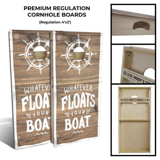 Slick Woody's Float Your Boat Cornhole Board Set