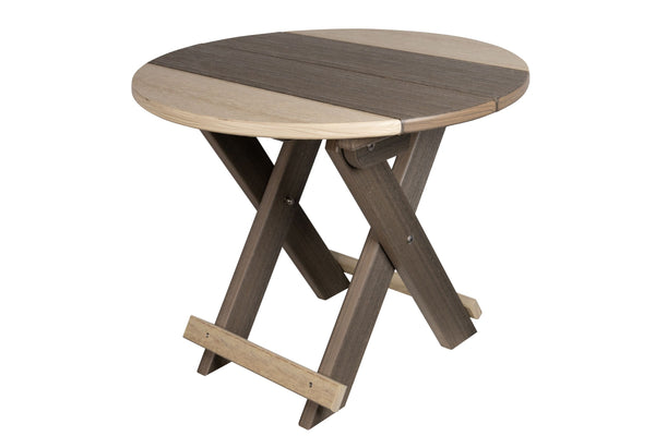 Beaver Dam Woodworks Folding Round End Tables
