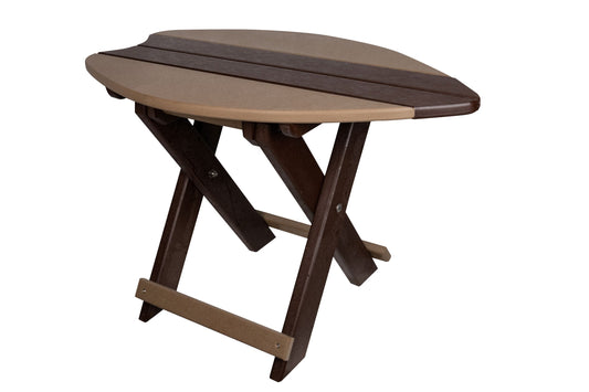 Beaver Dam Woodworks Folding Surf Tables Brown and Weatherwood