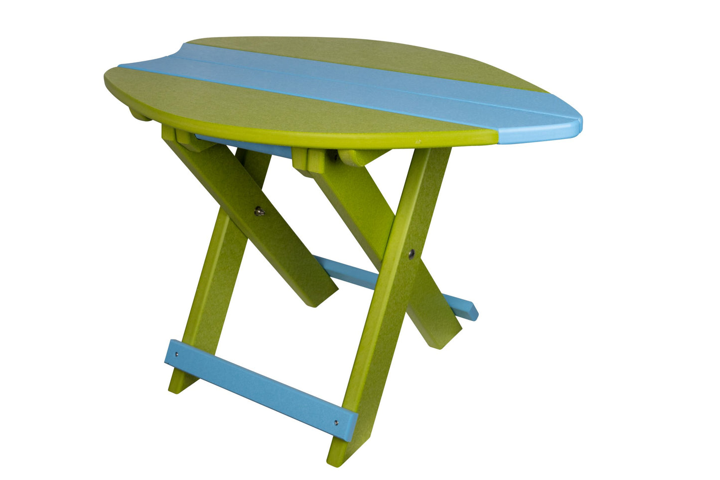 Beaver Dam Woodworks Folding Surf Tables Lime Green and Powder Blue